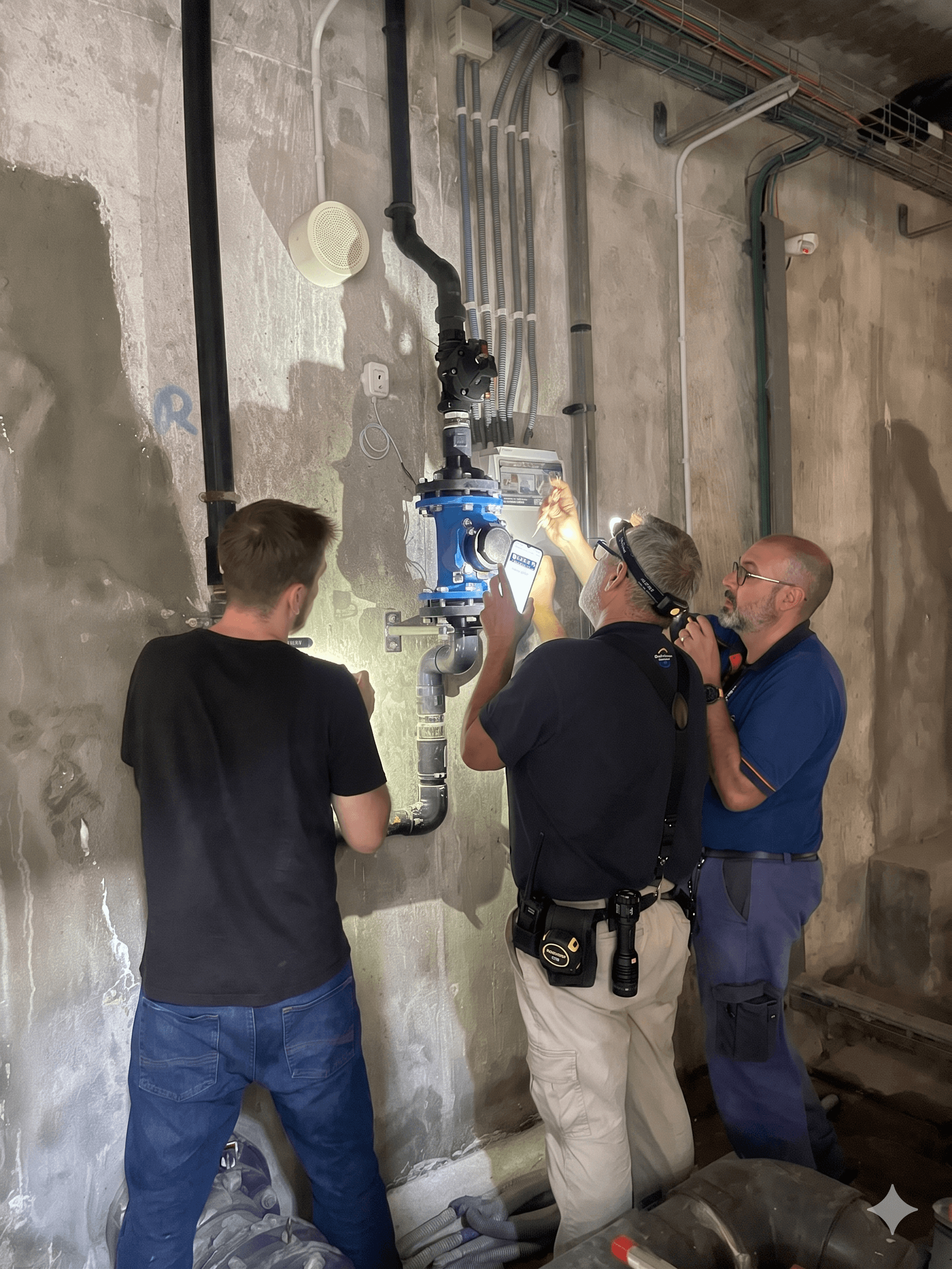 Field engineer on-site installation