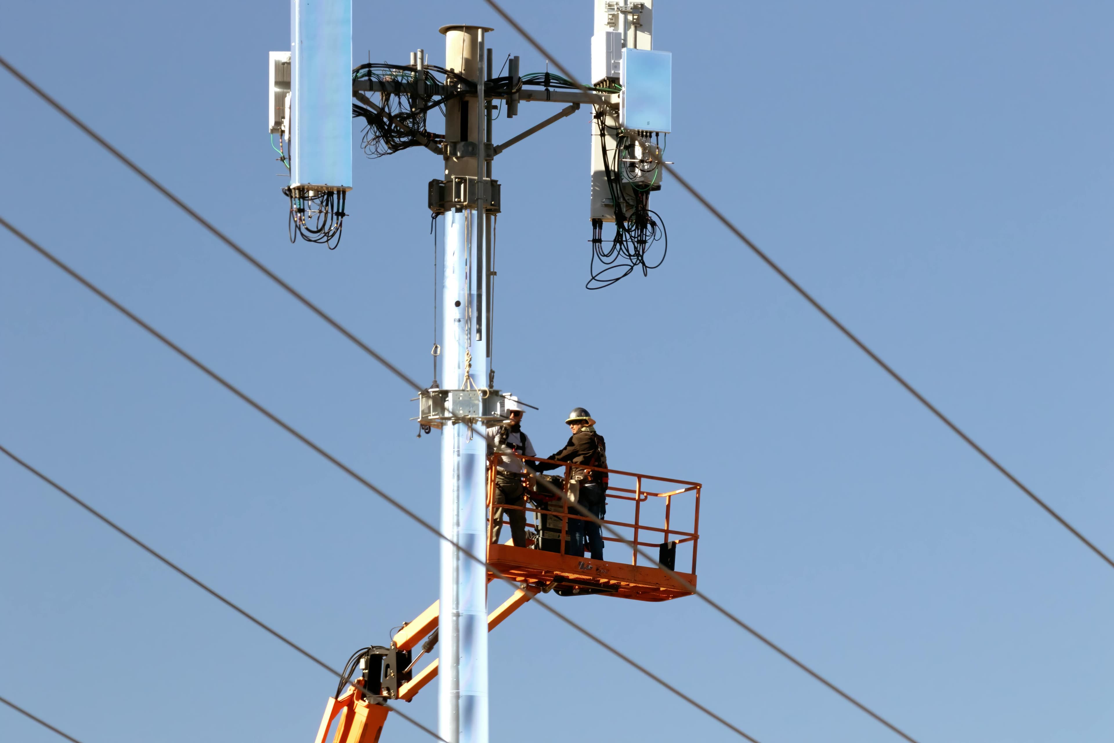 Smart city infrastructure installation team